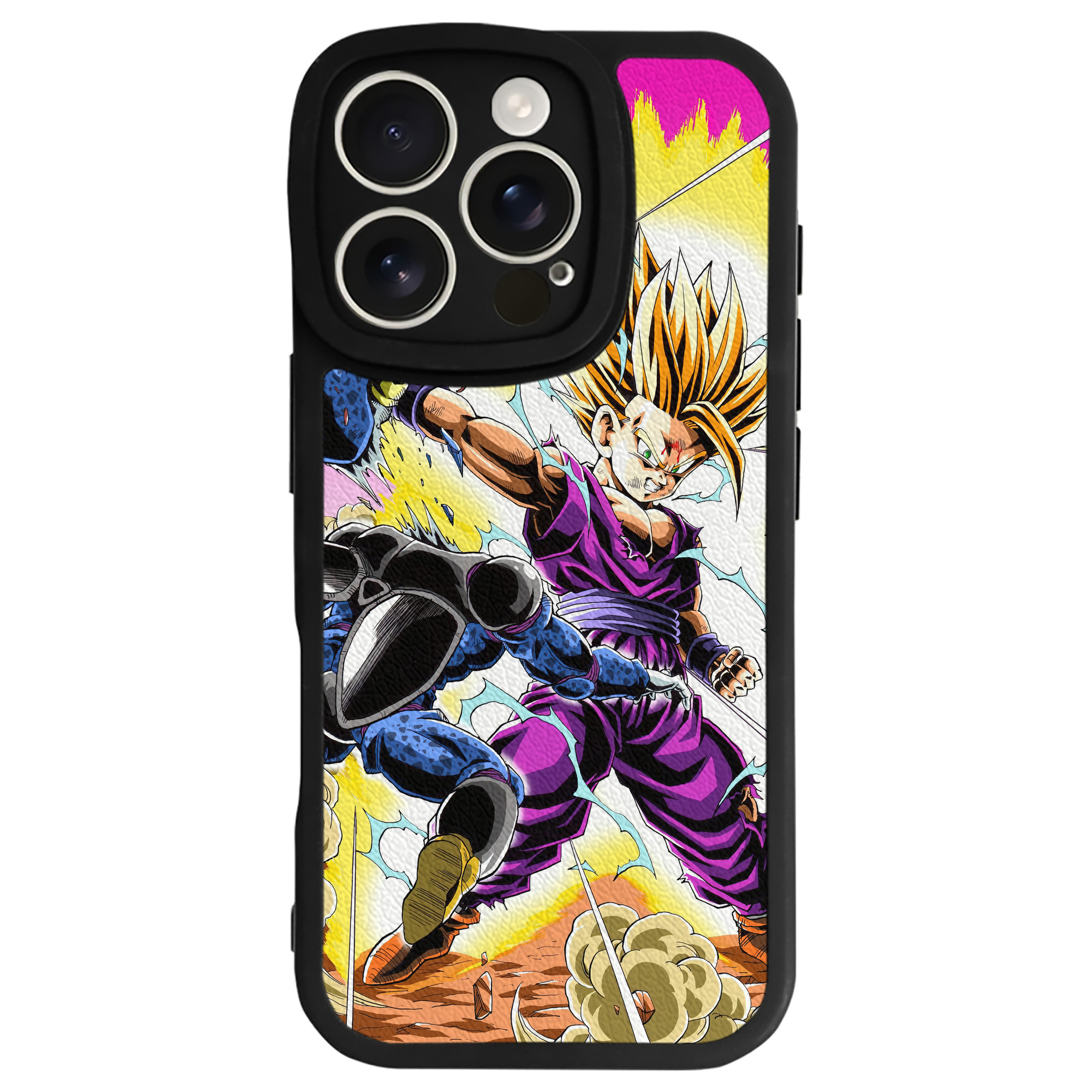 （画像用） ドラゴンボール DRAGON BALL 【iPhone 16シリーズ対応】シリコンスマホケース（レザー調） 材質：シリコン